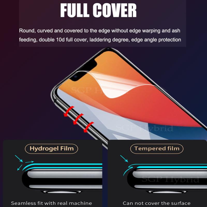 Slim Front/Back Soft Protective Hydrogel Film For iPhone 11 12 13 Pro Max Mini iPhone13 iPhone13Pro iPhone13ProMax Camera Lens Screen Protector Glass