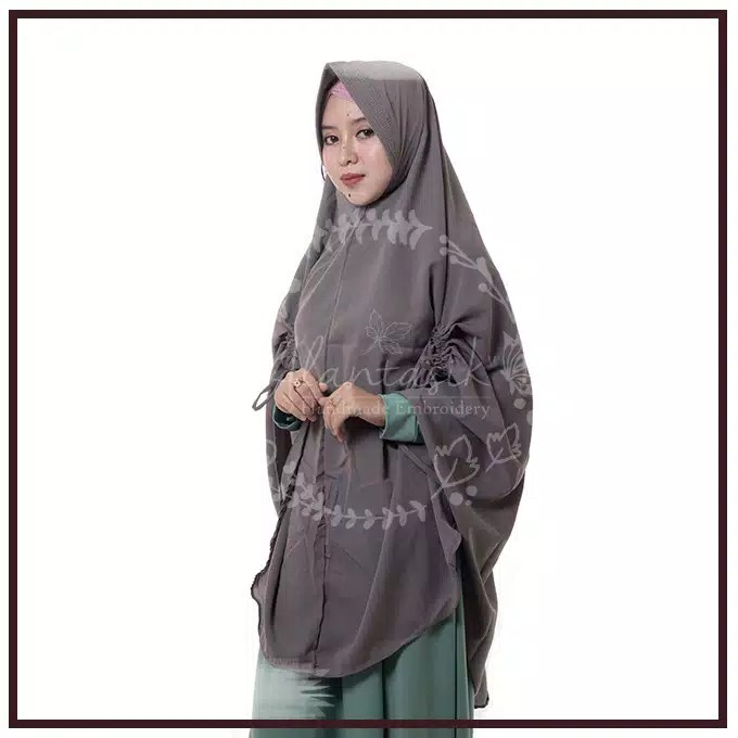 Alantasik - hijab syari serut XL / jilbab jumbo wolfis / pet antem R.17