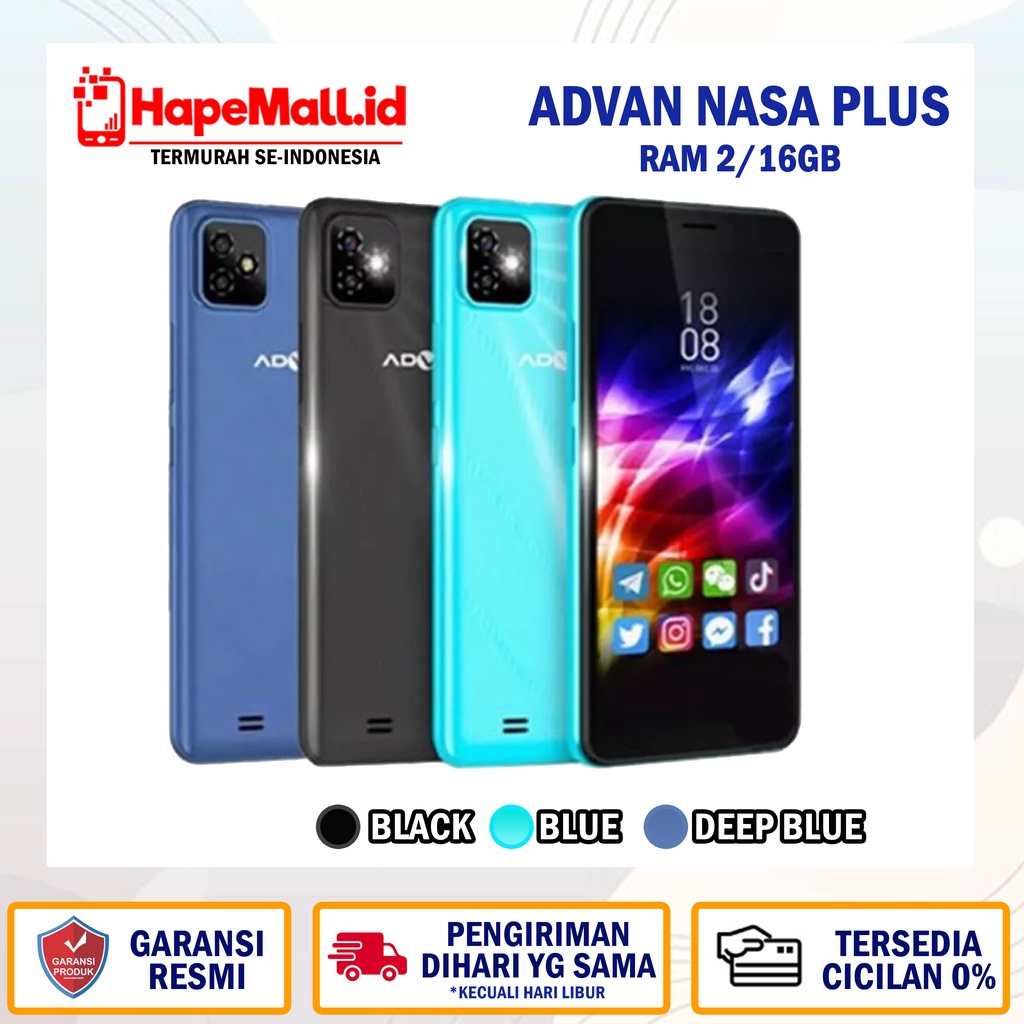 ADVAN NASA PLUS RAM 2/16GB GARANSI RESMI ADVAN TERMURAH