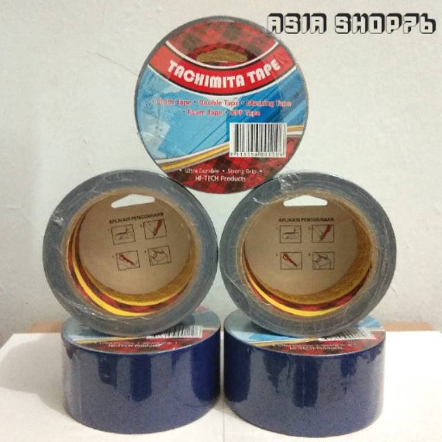 

Cloth tape lakban kain Tachimita biru