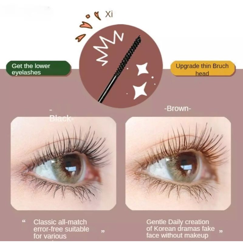 MASCARA - MASKARA TAHAN AIR MASKARA TAHAN AIR DAN KERINGAT TIDAK CEPAT PUDAR DAN HILANG-BLACK