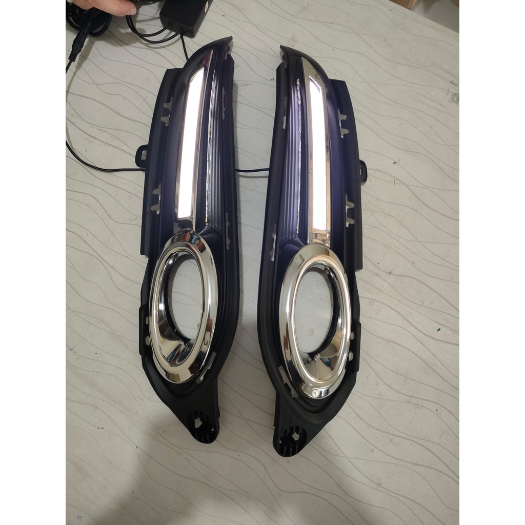 Cover Fog Lamp DRL LED BAR HRV With Chrome