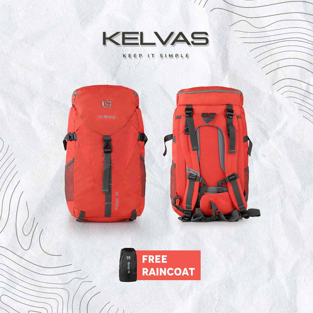 TAS GUNUNG 60 L BACKPACK CARRIER MERAH ORIGINAL RANSEL OUTDOOR PREMIUM - KELVAS1