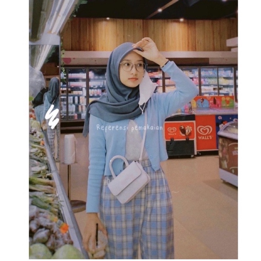 GFS RJT ANGEL KOREAN CROP RAJUT KNIT TOP