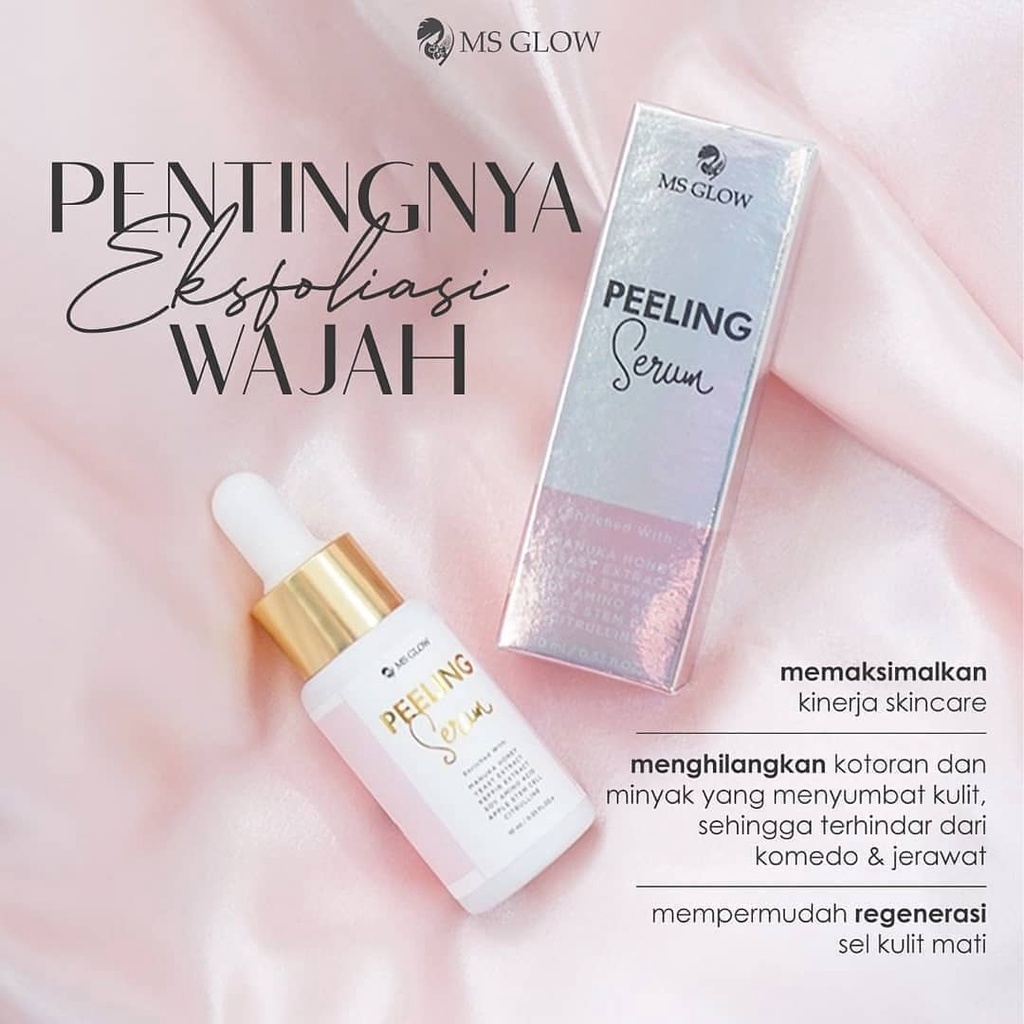 MS Glow Peeling Serum GIRLSNEED77 Essence Eksfoliasi yang Membantu Meregenerasikan Sel Kulit Wajah