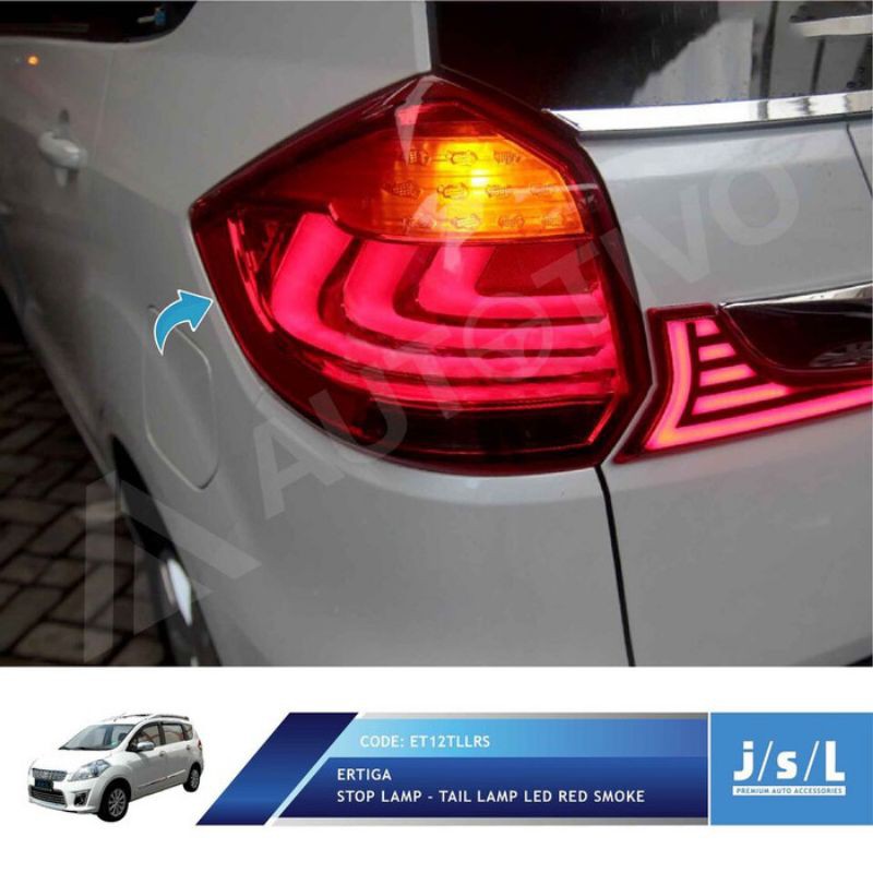 Stoplamp LED Ertiga Model Red Smoke