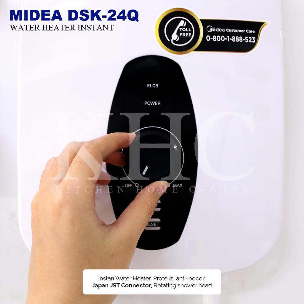 Water Heater Instant Midea DSK 24Q - PRODUK BARU