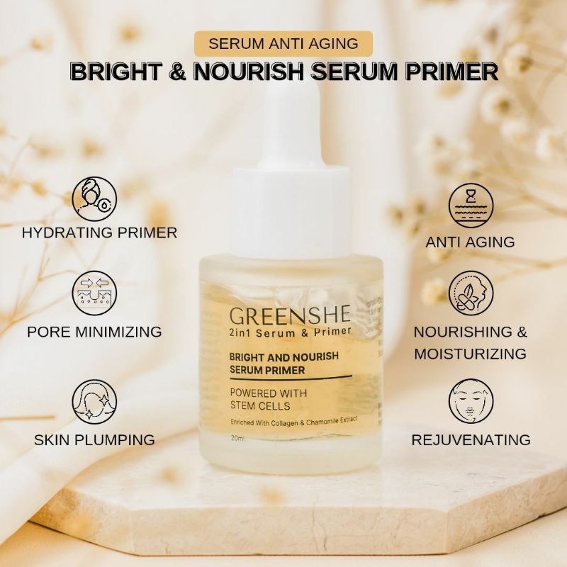 Serum Greenshe Bright and Nourish Serum Primer Greenshe