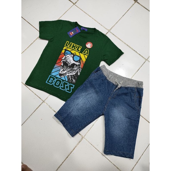 Setelan Jeans by London Kids Size : 5-11th