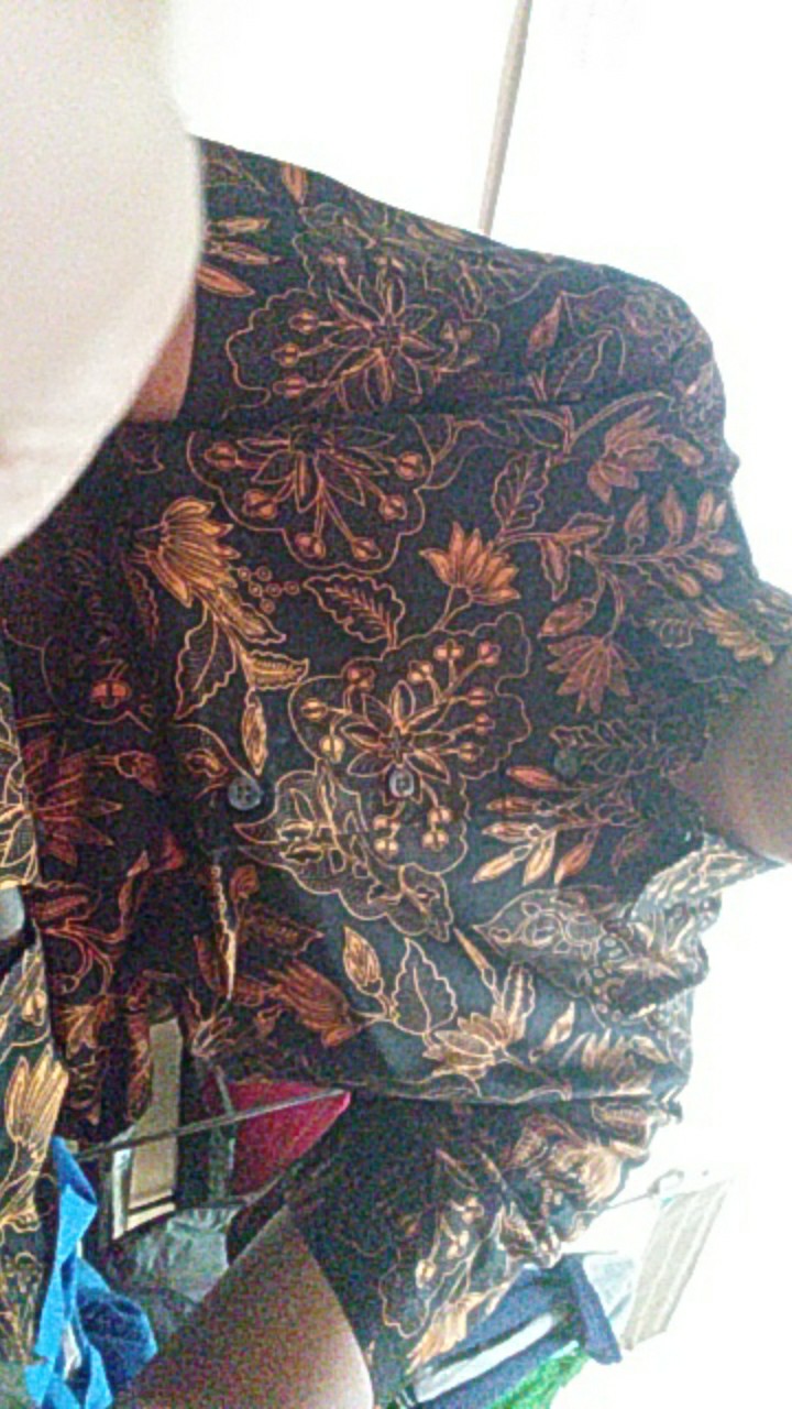 Odza Kemeja Baju Batik Slim Fit Modern Pria Lengan Pendek Seragam Cowok Batik Cendekian