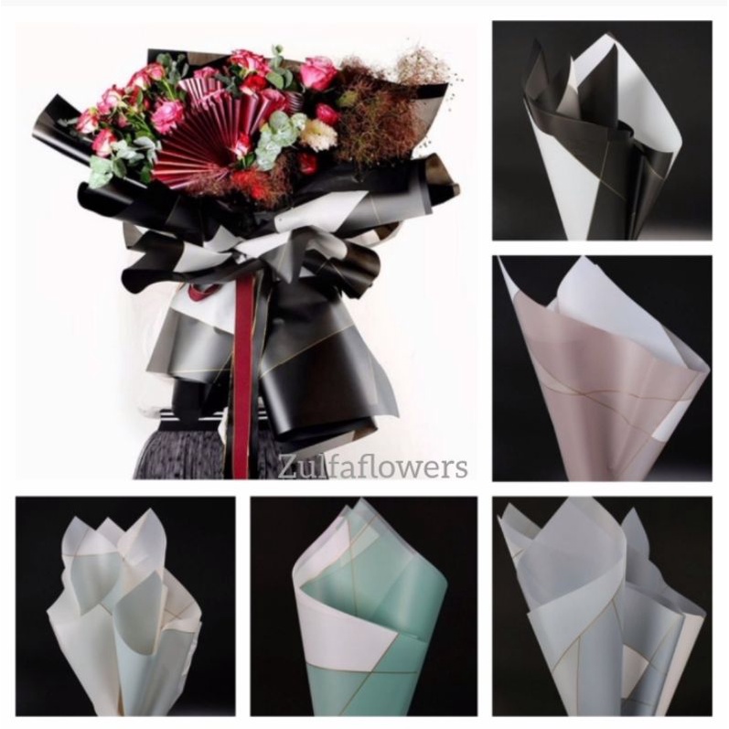 

KERTAS BUKET FLOWER WRAPPING ABSTACT LINE COLOR CELLOPHANE