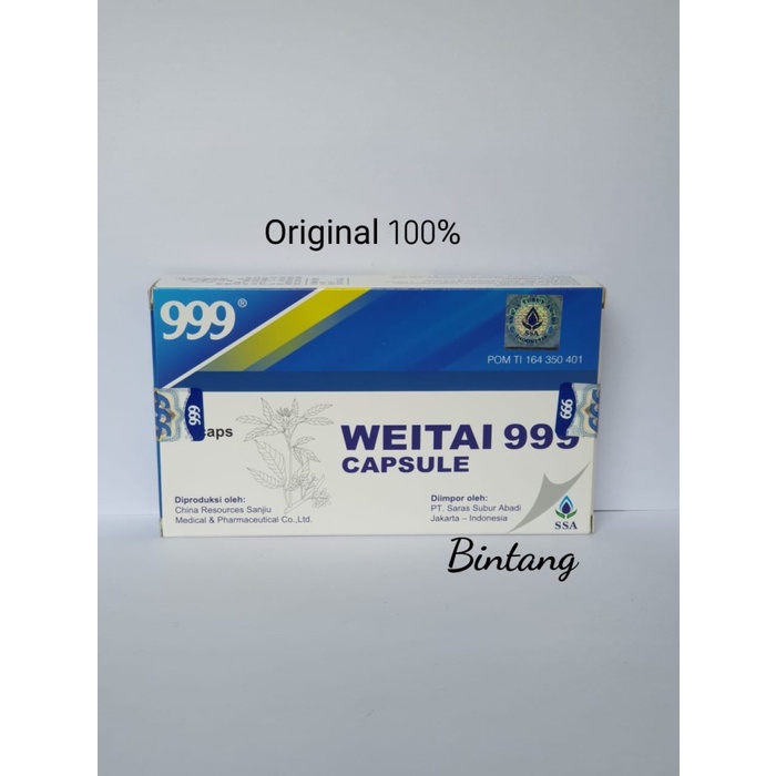 999 Weitai 999 capsule obat maag / lambung
