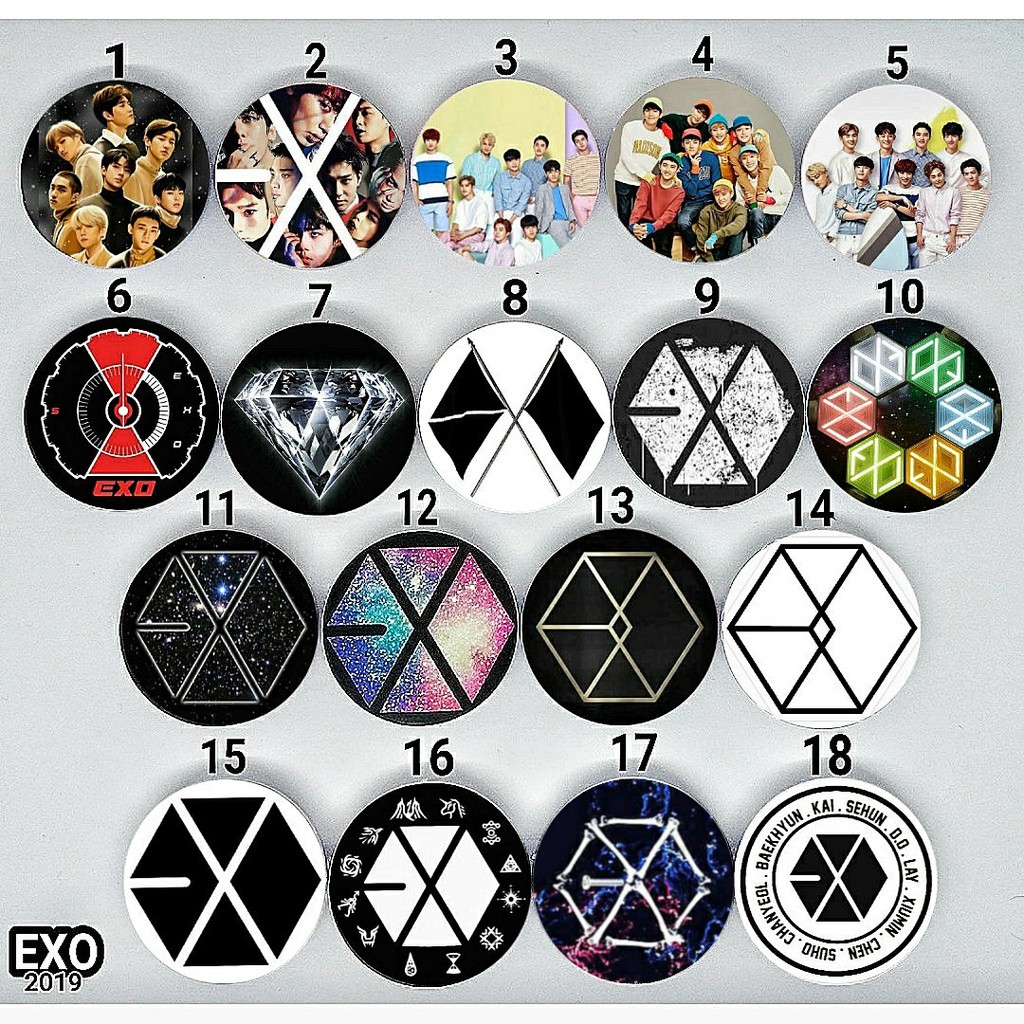 popsocket exo edition murah bebas pilih motif / pop socket kpop stuff exo l