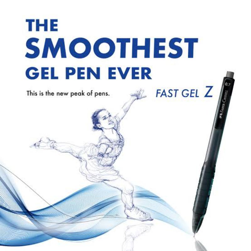 

FABER CASTELL FAST GEL Z MECHANICAL CLICK GEL PEN PULPEN CETEK CETREK