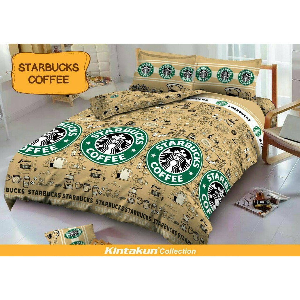 180 Sprei Kintakun Dluxe Starbucks Coffee No.1