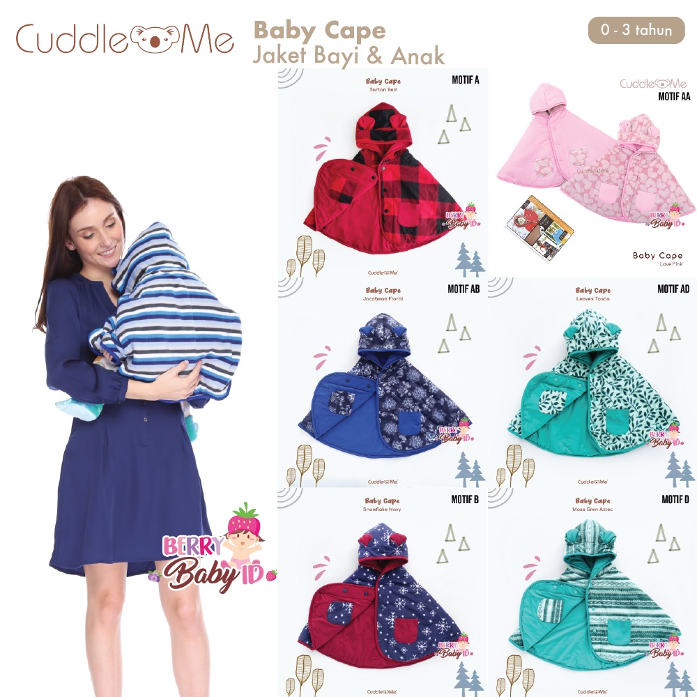 Cuddle Me Baby Cape Jaket Bayi Anak CuddleMe 0-3 Tahun Bolak Balik Baju Hoodie Grosir (1)-1