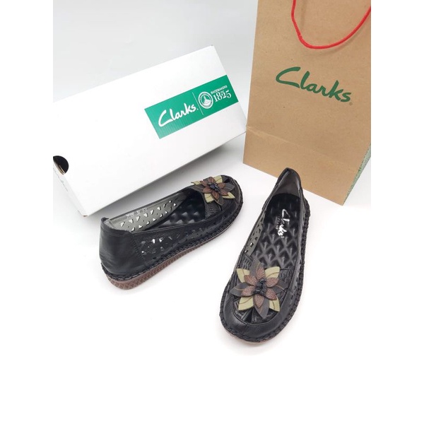 Clarks flat Bunga Rg 21509 / sepatu Wanita Clarks / Clarks wanit