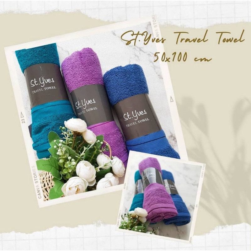 Termurah Handuk Mandi Travel I Travel Towel St.yves Original I Handuk Sedang 50x100 Cm q8O6ZyUEjWye3