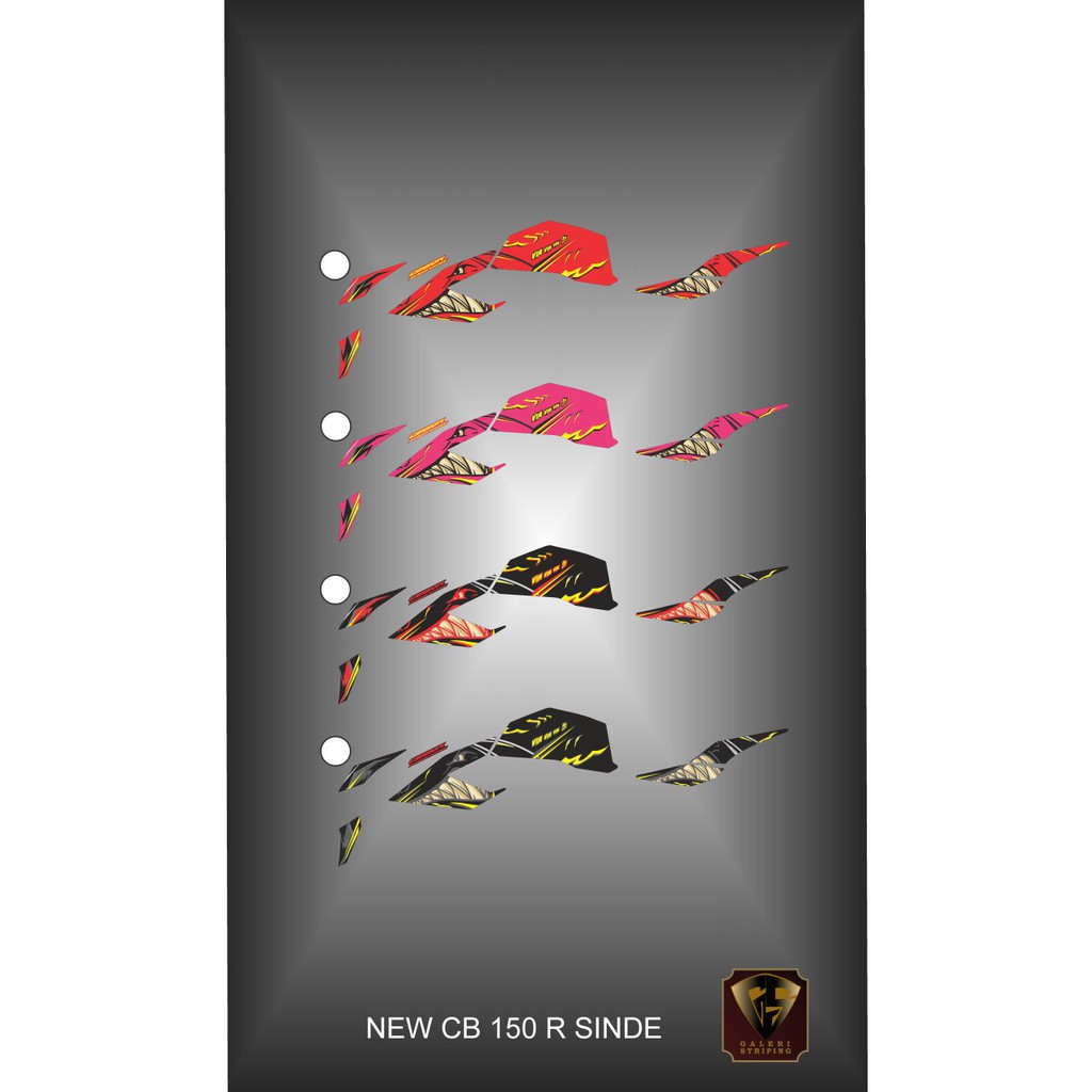 Striping cb150R 2017 - Stiker Decal new cb150R sinde