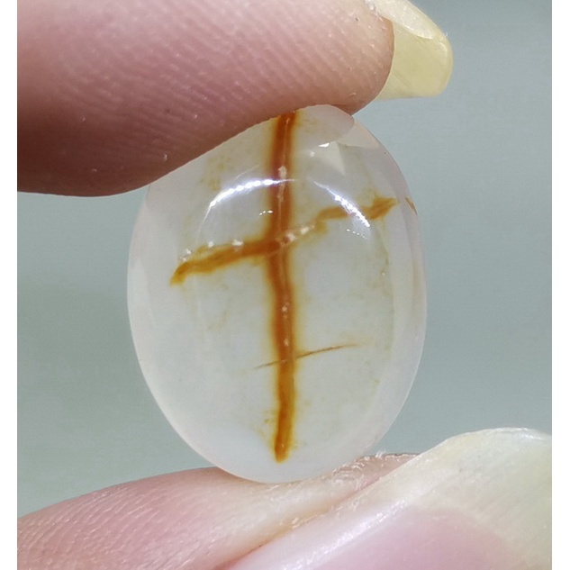 Batu Akik Pamor Salib Gambar Asli Nte