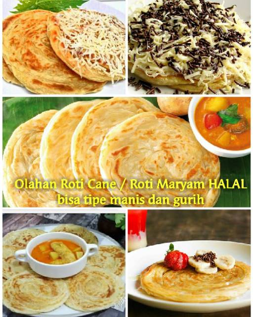 Canai minimal 5 &amp; kelipatan 5 roti cane roti maryam original cemilan timur tengah