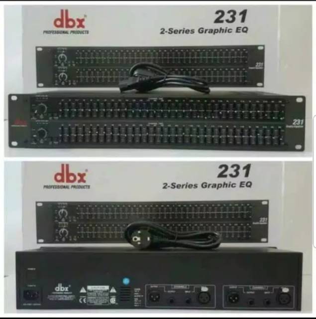 Equaliser DBX 231/DBX231 ( 2 x 31 Channel ) EQUALIZER DBX BARU