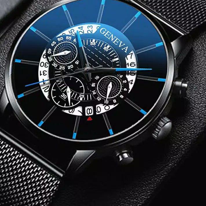 GROSIR  Jam Tangan pria  Mewah Ultra Tipis Strap Mesh Stainless Steel Untuk Pria tipis simpel