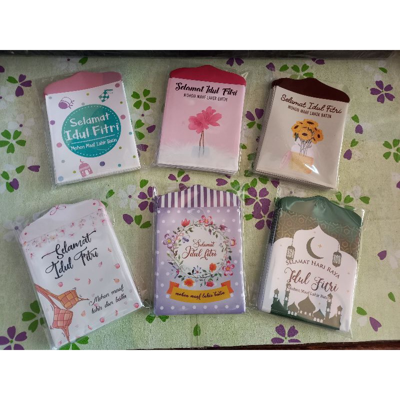 

anpau lebaran amplop lebaran motif unik motif shabby bunga