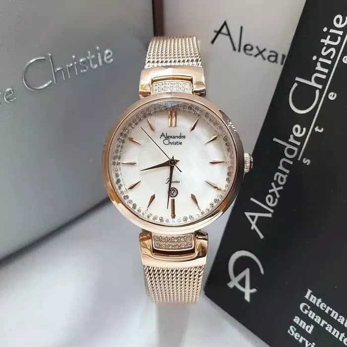 Jam Tangan Wanita Alexandre Christie Original New Model Luxury AC3766