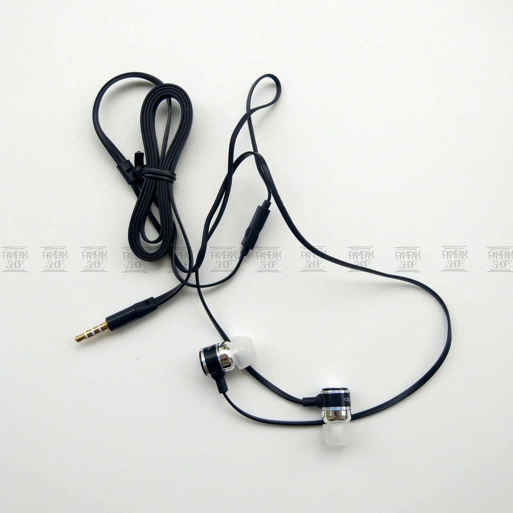 Headset Earphone Handsfree Oppo Hitam F1S Neo Find 3 7 9 F3 R1X R1 R5 R9 R7S R7 A57 F1 Plus A39 A33