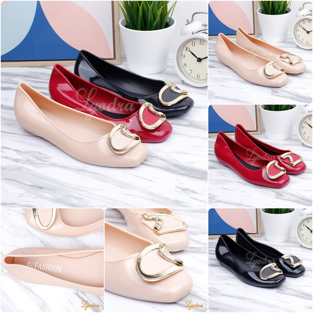 Yodra / Lyodra Natalie Flat Jelly Shoes Import LDR925 Real Pict