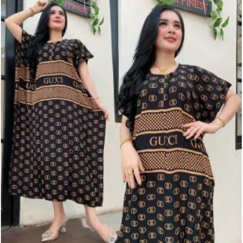 Daster jumbo lowo gucci zig zag harga grosir baju tidur murah wanita kekinian