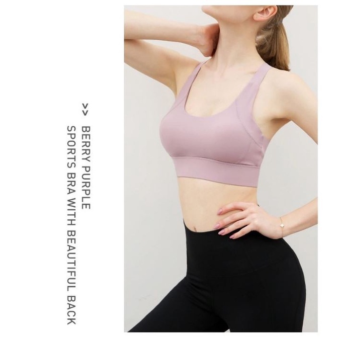 Sport Bra Olahraga Seamless Untuk Aerobik Yoga Gym WX7011