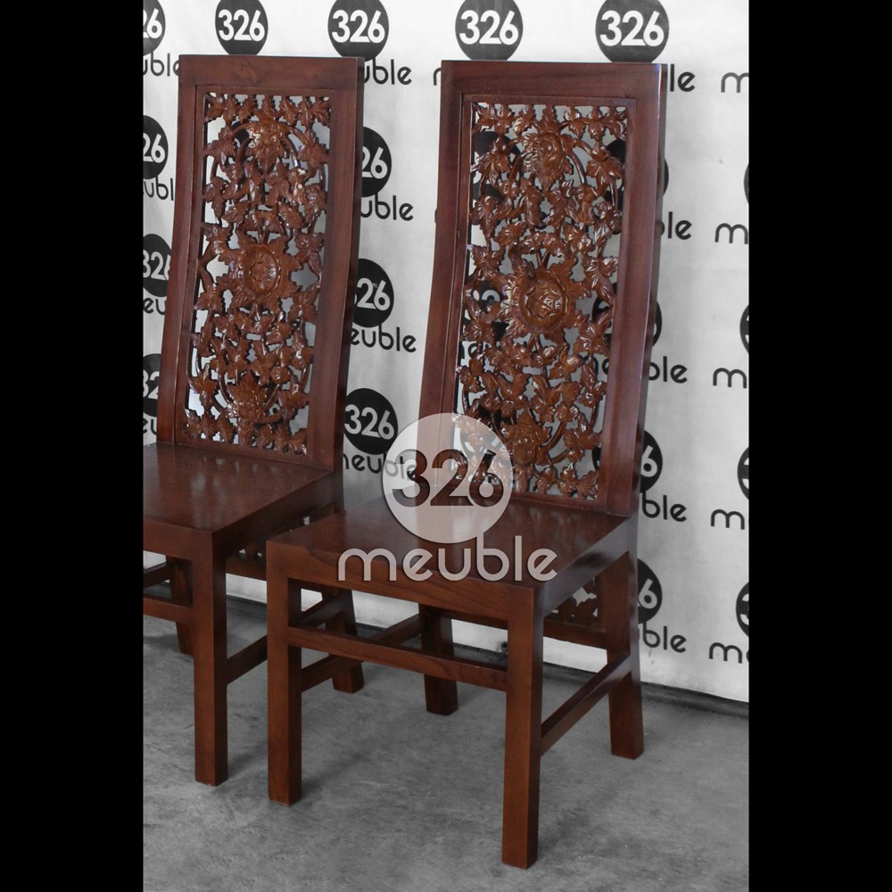 Kursi Makan Jati - Kursi Makan Ukiran Jati