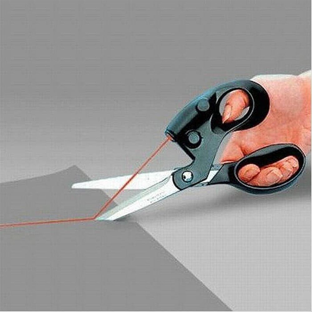 Gunting Laser Pointer Scissor Pemotong Kain Alat Potong Kertas Rambut Serbaguna Cut Cutter Praktis Shopee Indonesia