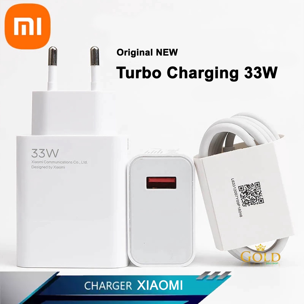 CHARGER XIAOMI 33W TURBO CHARGING ORI NEW