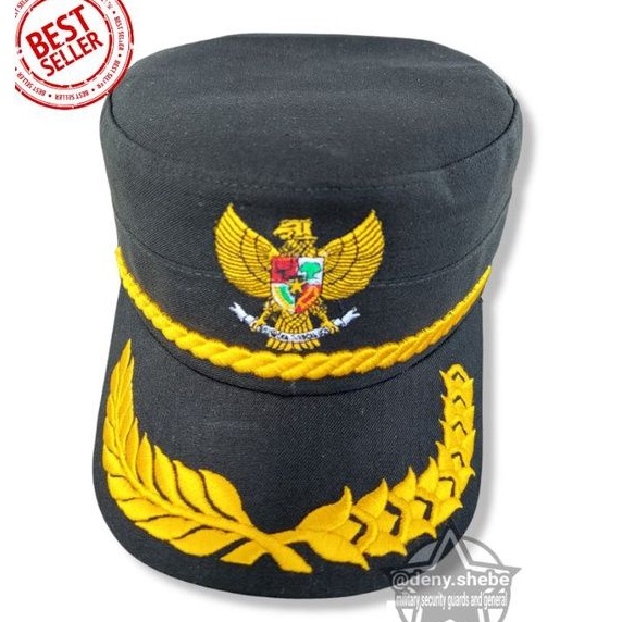 Topi komando hitam garuda