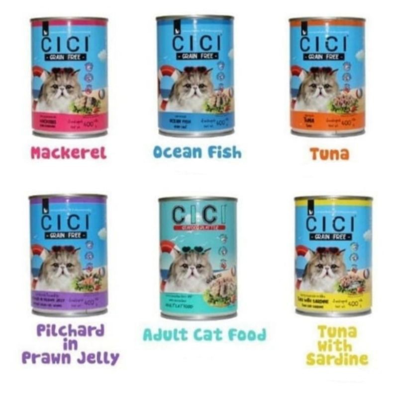 Makanan Kucing Cici Kaleng 400gr All Varian / Makanan basah / Wet food