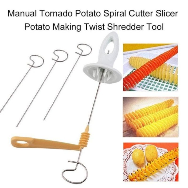 Gen 2 Alat Pemotong Kentang Tornado Potato Spiral Cutter slicer-0