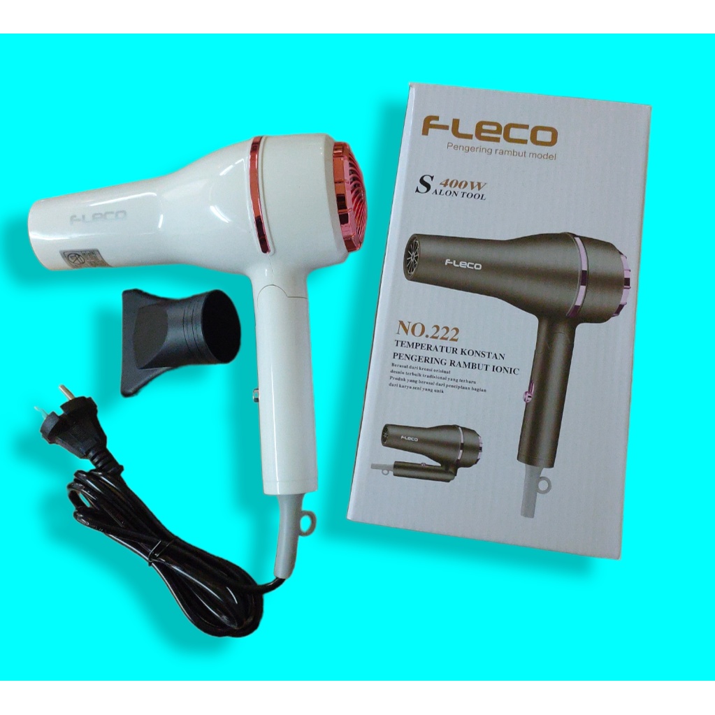 Hair Dryer Care 400 W Fleco No. 222 Pengering Rambut Hair Dryer Low Watt/ Hair Dryer Hemat Listrik