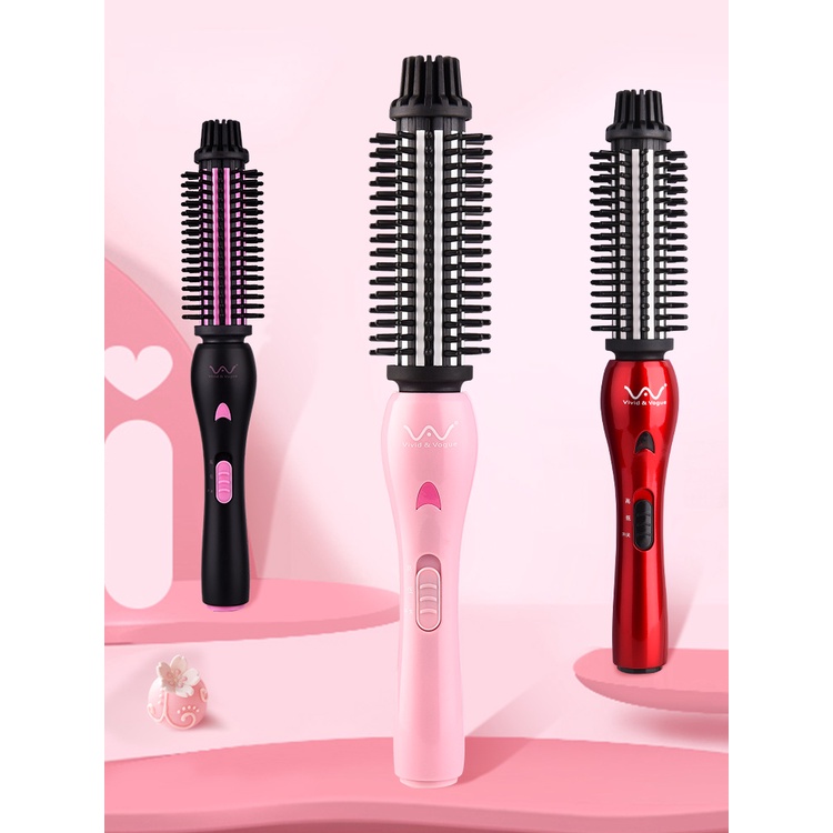 100%ORI Vivid Vogue Catokan Sisir 2in1 Curly Rambut Multifungsi Sisir Pelurus Rambut 28MM