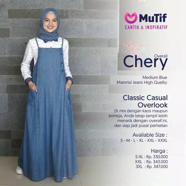 OVERALL CHERY MEDIUM BLUE II MUTIF