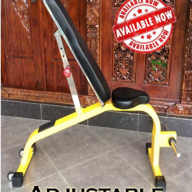 Alat Fitness Gym Bangku Adjustable Tempahan Beroda / Tidak beroda