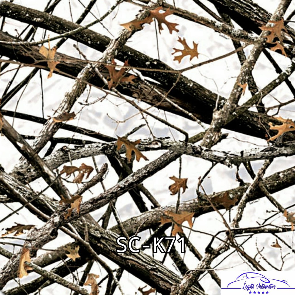 SC-K71 Film Water Printing WTP Carbon Celup Motif Kamuflase Camo Kamo Ranting Karbon Celup