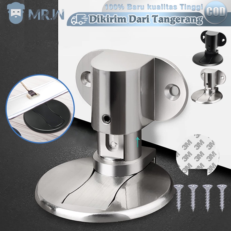 Jual Stainless Penahan Pintu Adjustable Door Stopper Magnetic Penahan