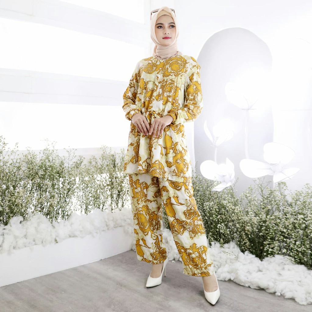 BAJU SETELAN MUSLIM WANITA LODIE MATT RAYON REAL PIC