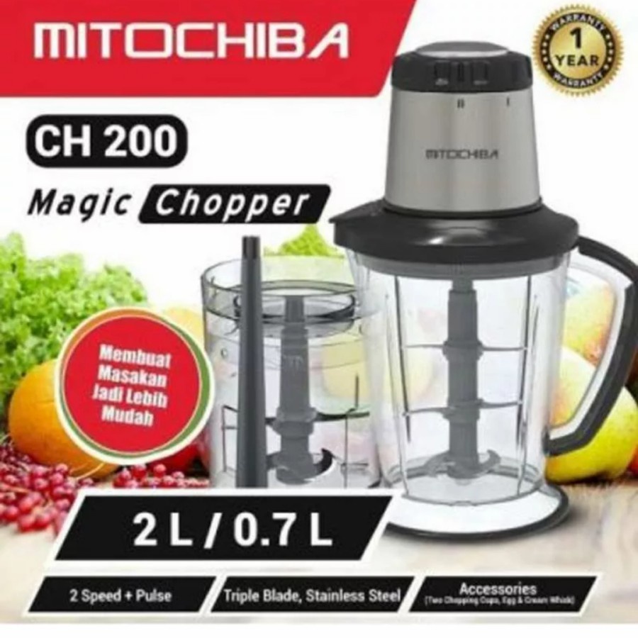 Food Chopper Mitochiba CH 200 CH200 Original Termurah Promo