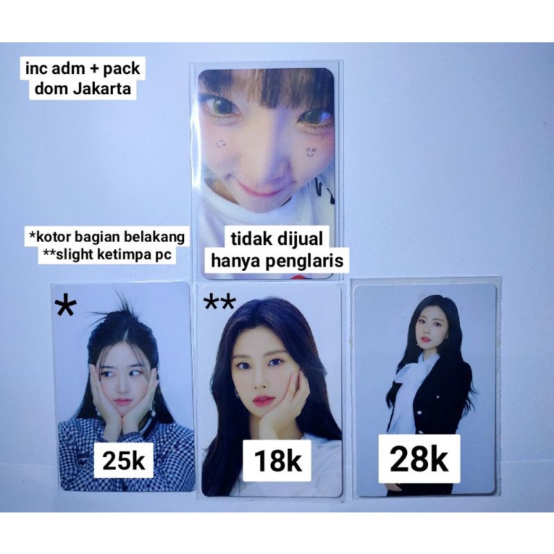 WTS Trading Card TC ots One the story Yujin Hyewon Izone