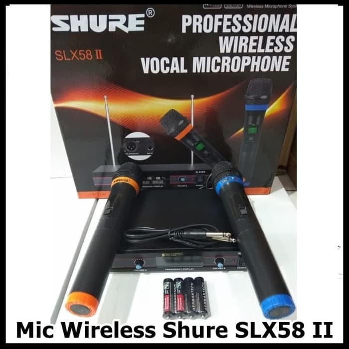 Mic Shure SLX58 2 mikrophone wireless HANDLE slx 58 II