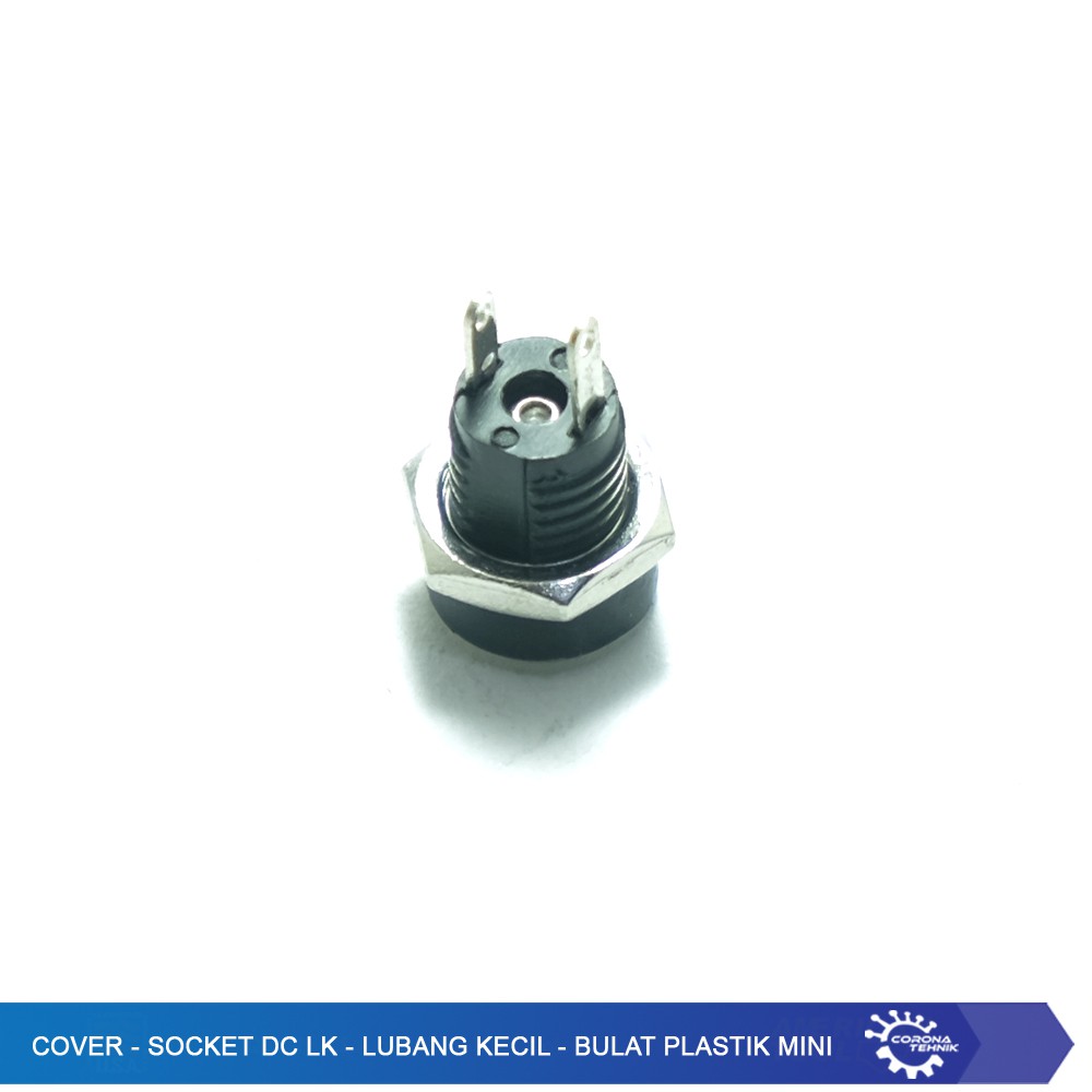 Cover - Socket DC LK - Lubang Kecil - Bulat Plastik Mini